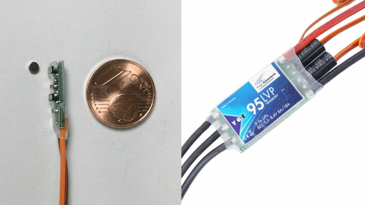 Propellerpositionierung mit kleinem Sensor - 