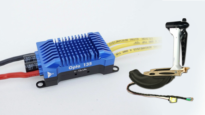 Neuer Drehzahlsteller YGE135optoAFT - 