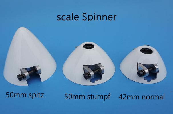 NEUHEIT:  Scale Spinner 42 mm mit 8 mm Bohrung - 