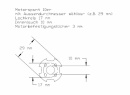 Motorspant 10 mm Bohrung, Aussen: 28 mm
