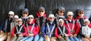 Pilotenpuppe mit Hoody (Variation) 1:2,5 grau/schwarz...
