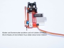 Kompakt-Schleppkupplung V2 inkl. Servo Fox HV 10/10 Plug Series blau (unmontiert)