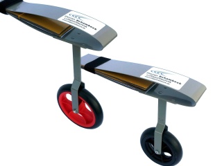 Stützrad 300 mm leuchtrot