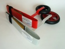 Stützrad 300 mm leuchtrot